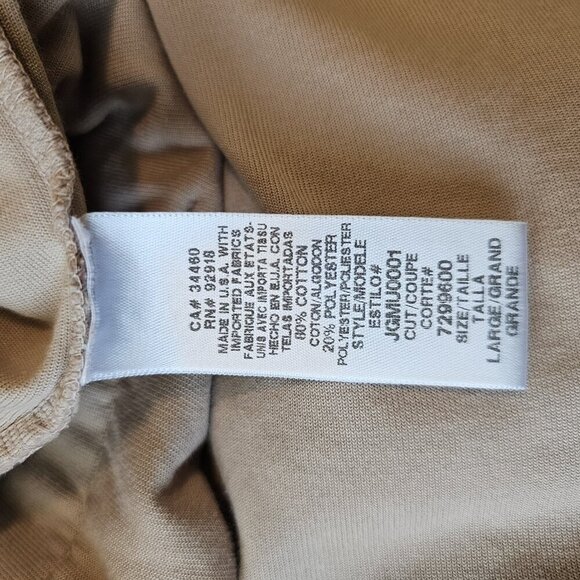 Vintage Y2K 90's Juicy Couture Tan Velvet Velour Jumpsuit Hoodie SWEATER ONLY S - Picture 8 of 12